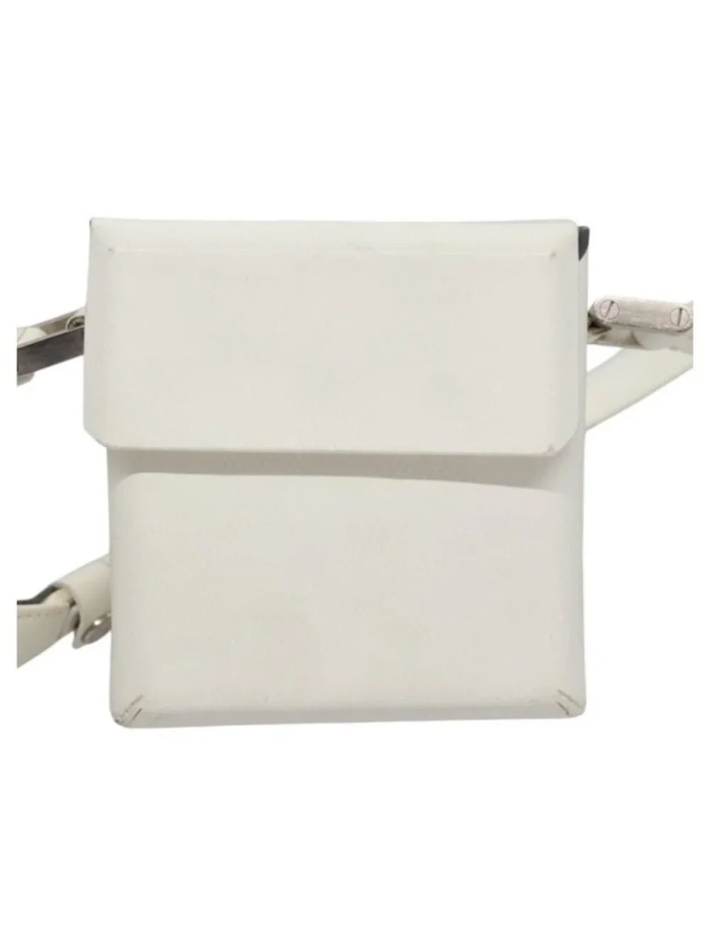 Authentic LOUIS VUITTON Damie Grasset Marty Pochette Shoulder Bag White LV